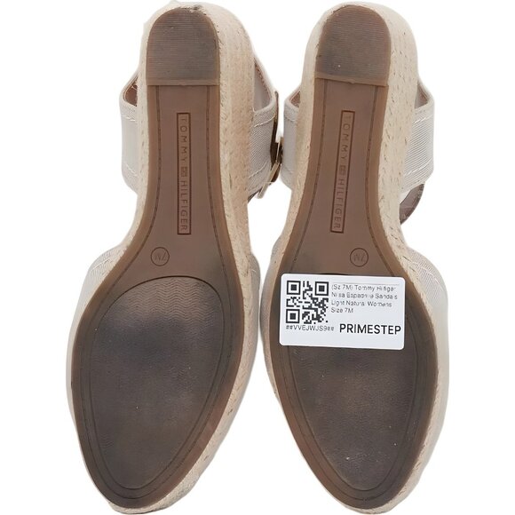 Tommy Hilfiger Nilsa Espadrille Wedge Sandals Light Natural Women US 7M - Picture 6 of 6
